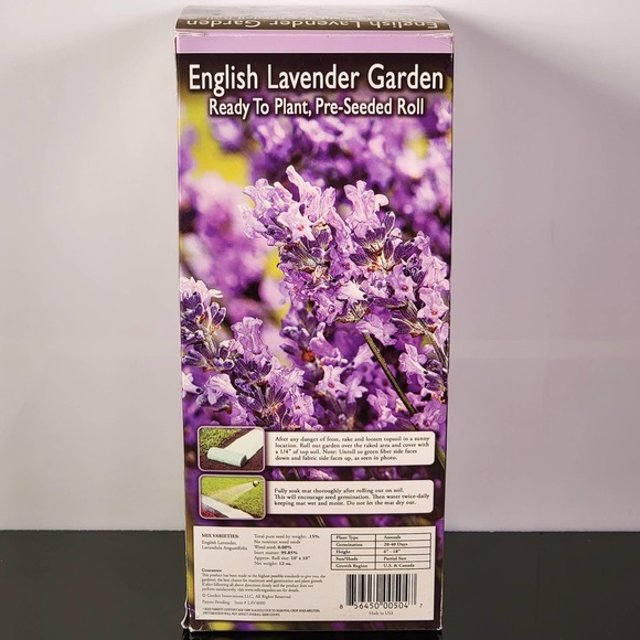Easy RollOut Garden Other English Lavender Garden Ready To Plant Preseeded Roll 400 Count